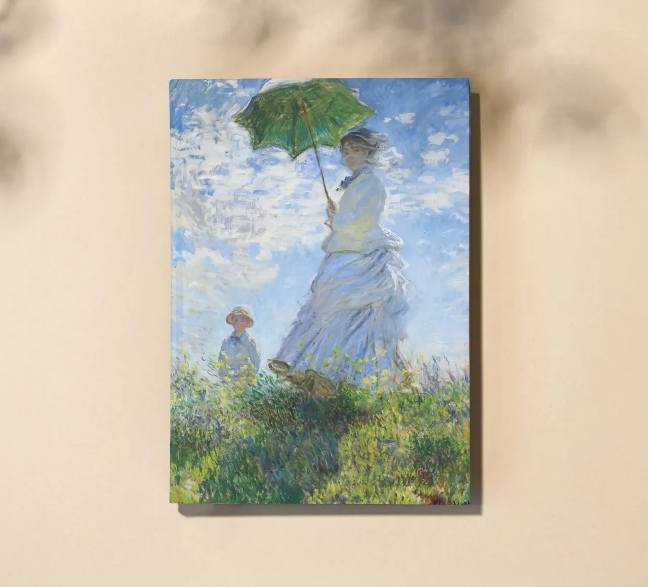 Parasol (The Stroll) by Claude Monet (1875) Art Print notebook by Classic Art Prints