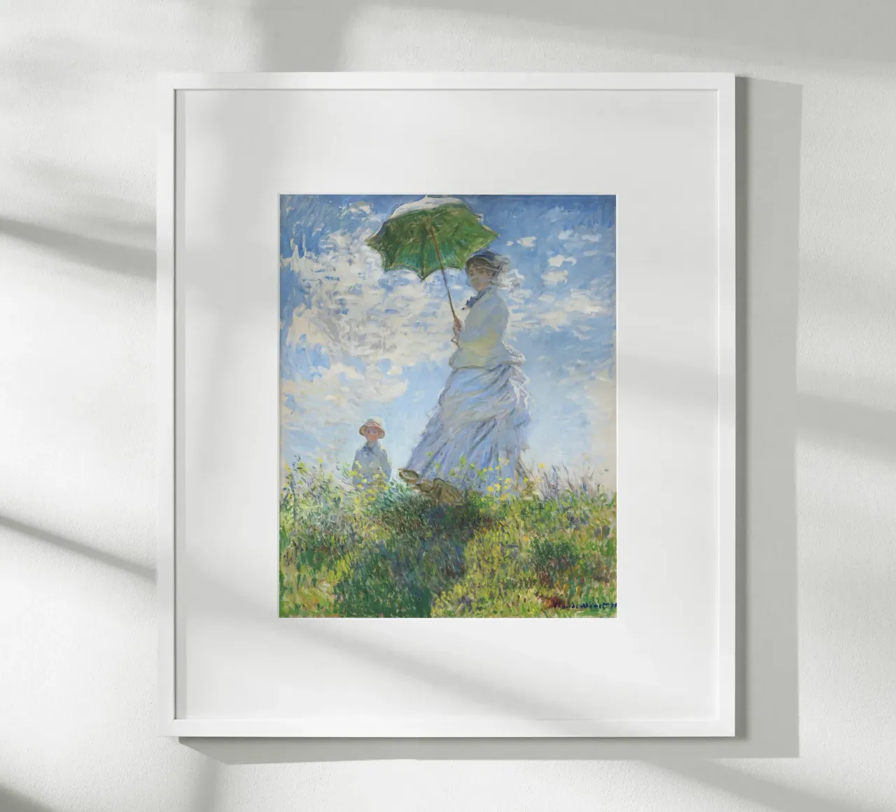 Parasol (The Stroll) by Claude Monet (1875) Art Print hahnemühle by Classic Art Prints