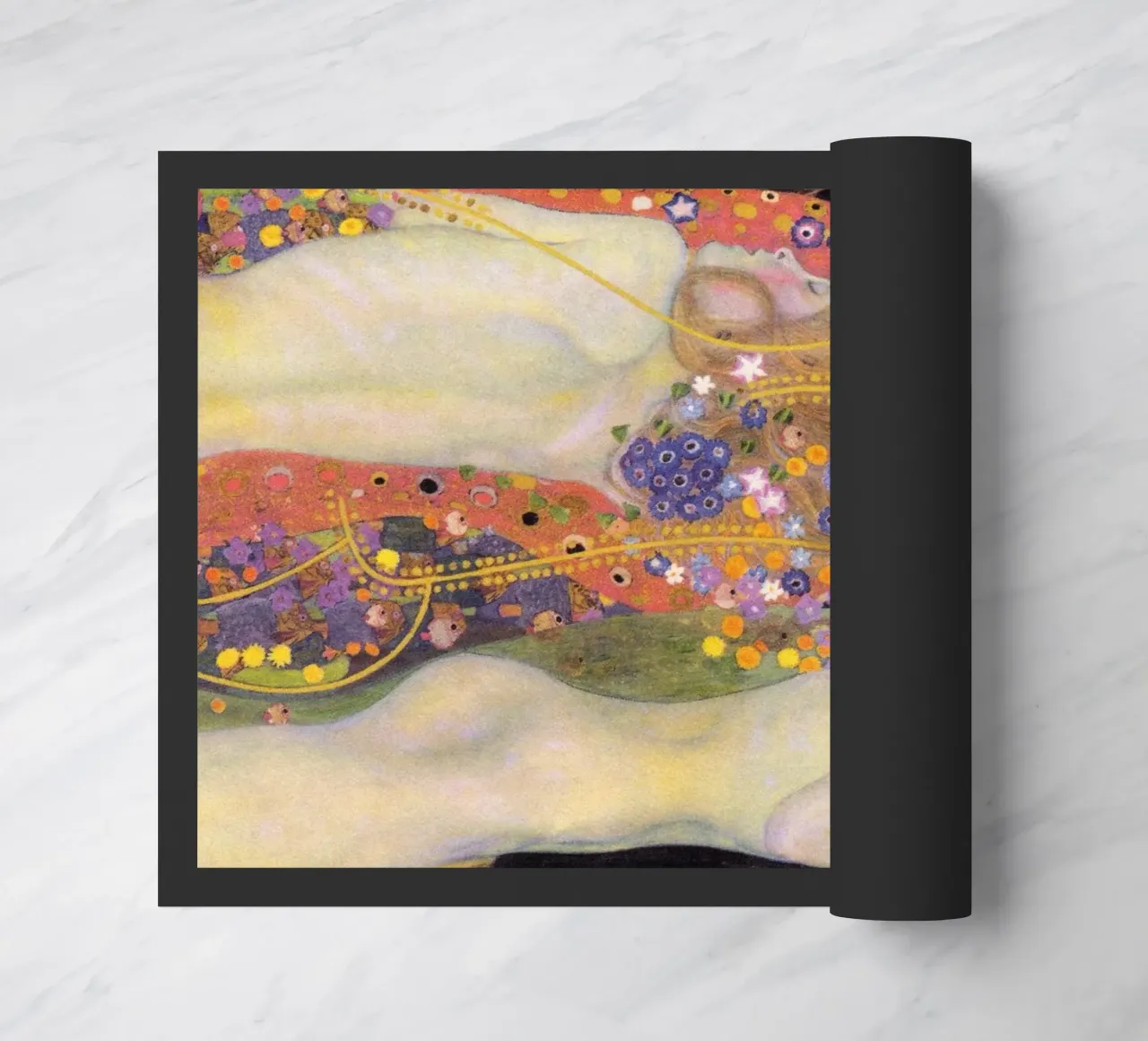 Serpenti d'acqua I e II" di Gustav Klimt zerbino da Classic Art Prints