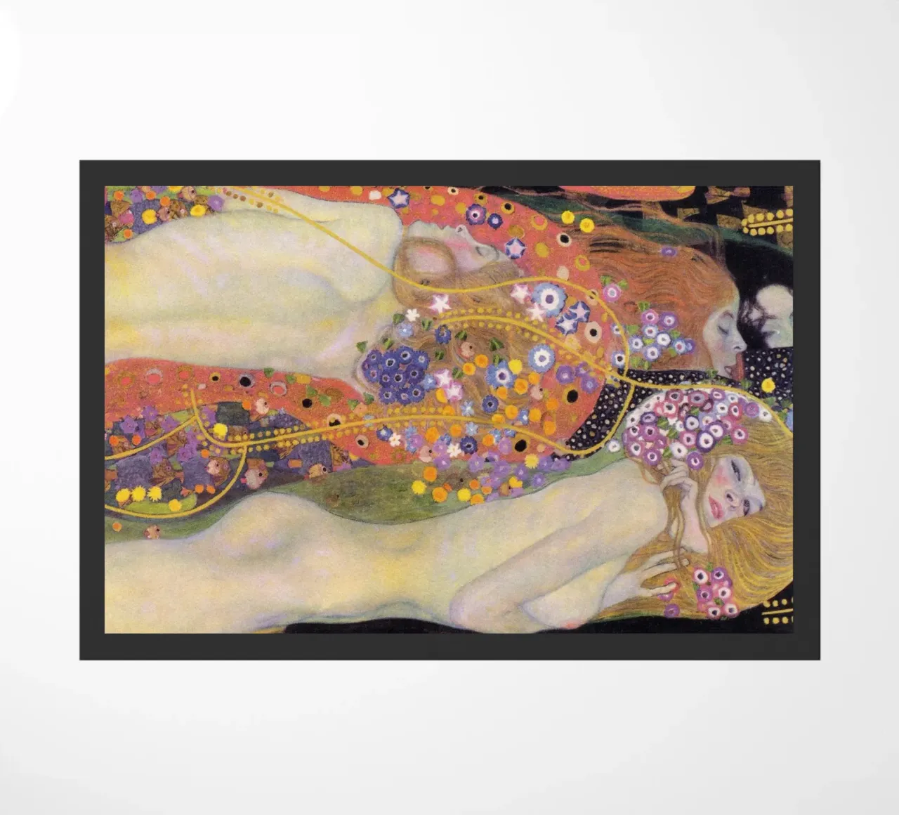 Serpenti d'acqua I e II" di Gustav Klimt zerbino da Classic Art Prints