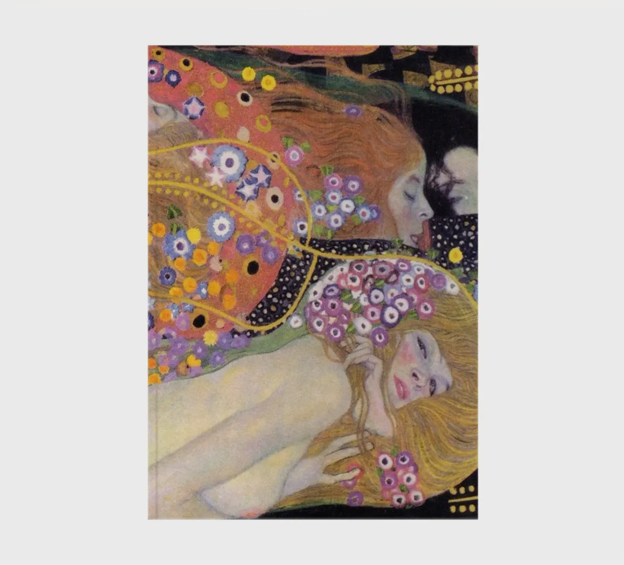 Water Serpents I & II" by Gustav Klimt notebook by Classic Art Prints