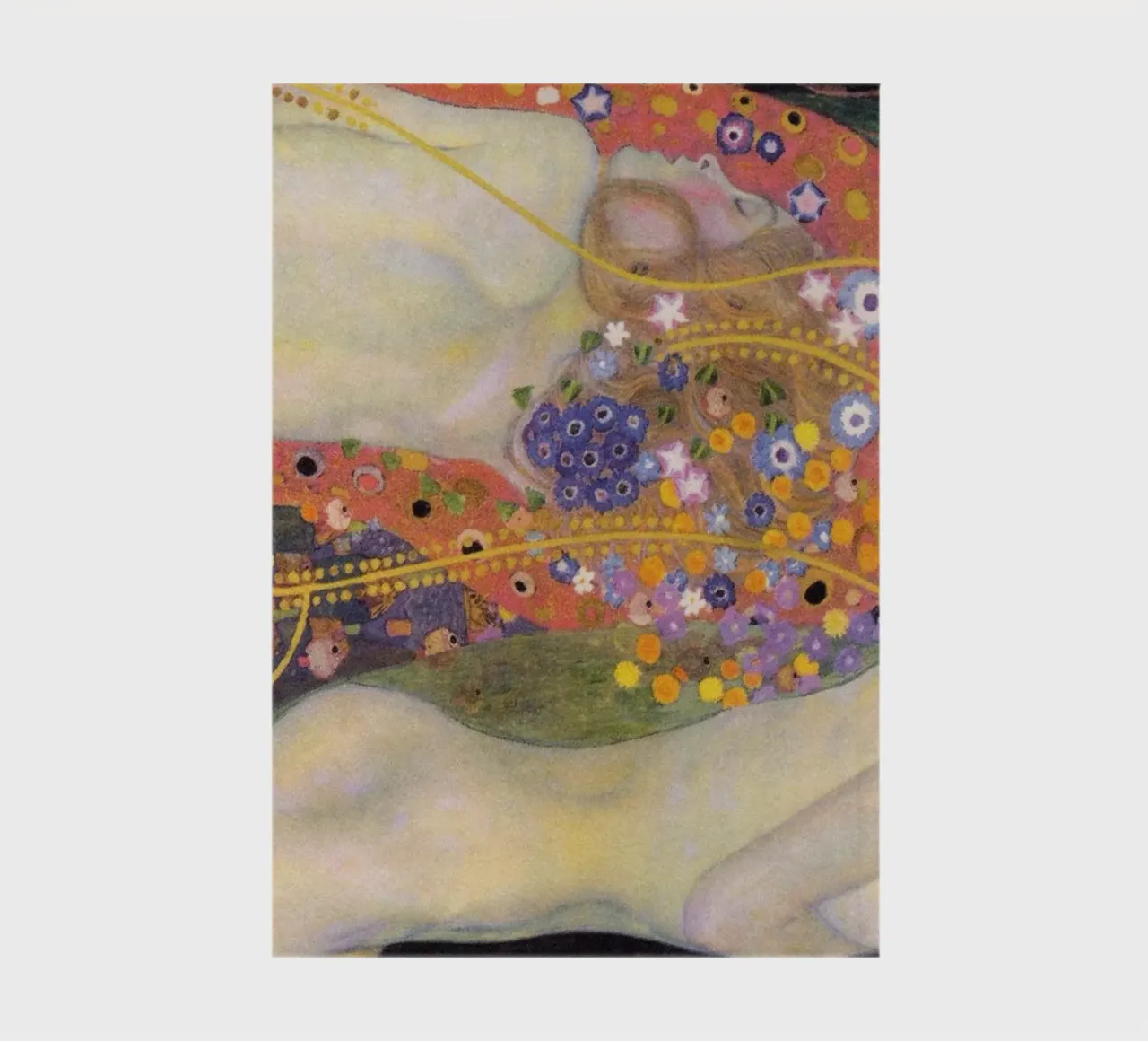 Water Serpents I & II" by Gustav Klimt notebook by Classic Art Prints