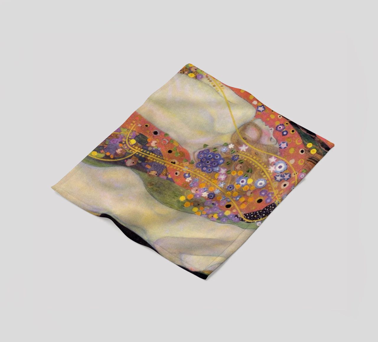 Serpenti d'acqua I e II" di Gustav Klimt coperta in pile da Classic Art Prints