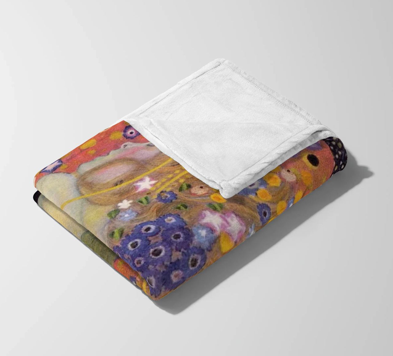 Serpenti d'acqua I e II" di Gustav Klimt coperta in pile da Classic Art Prints