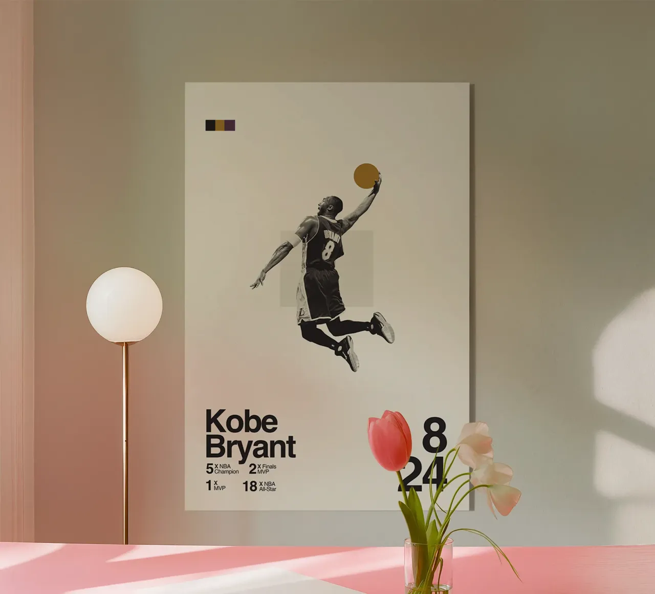 Kobe Bryant plexiglass da Attaboy Dsgn