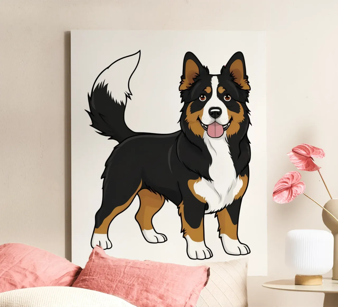 Liefste, liefste, liefste #7 canvas met Baklijst van Yumis.Beargang.and.Me