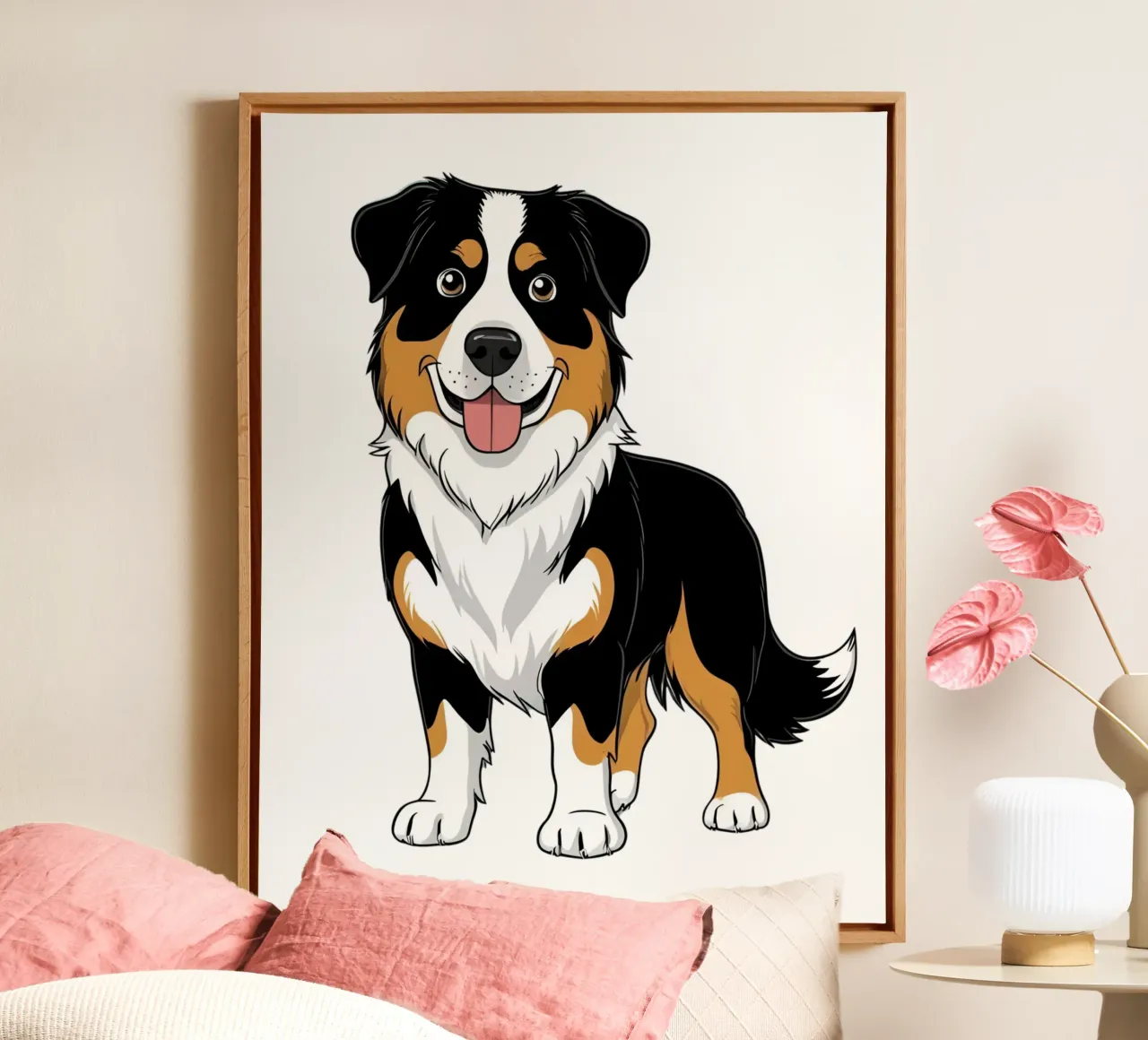 Liefste, liefste, liefste #9 canvas met Baklijst van Yumis.Beargang.and.Me