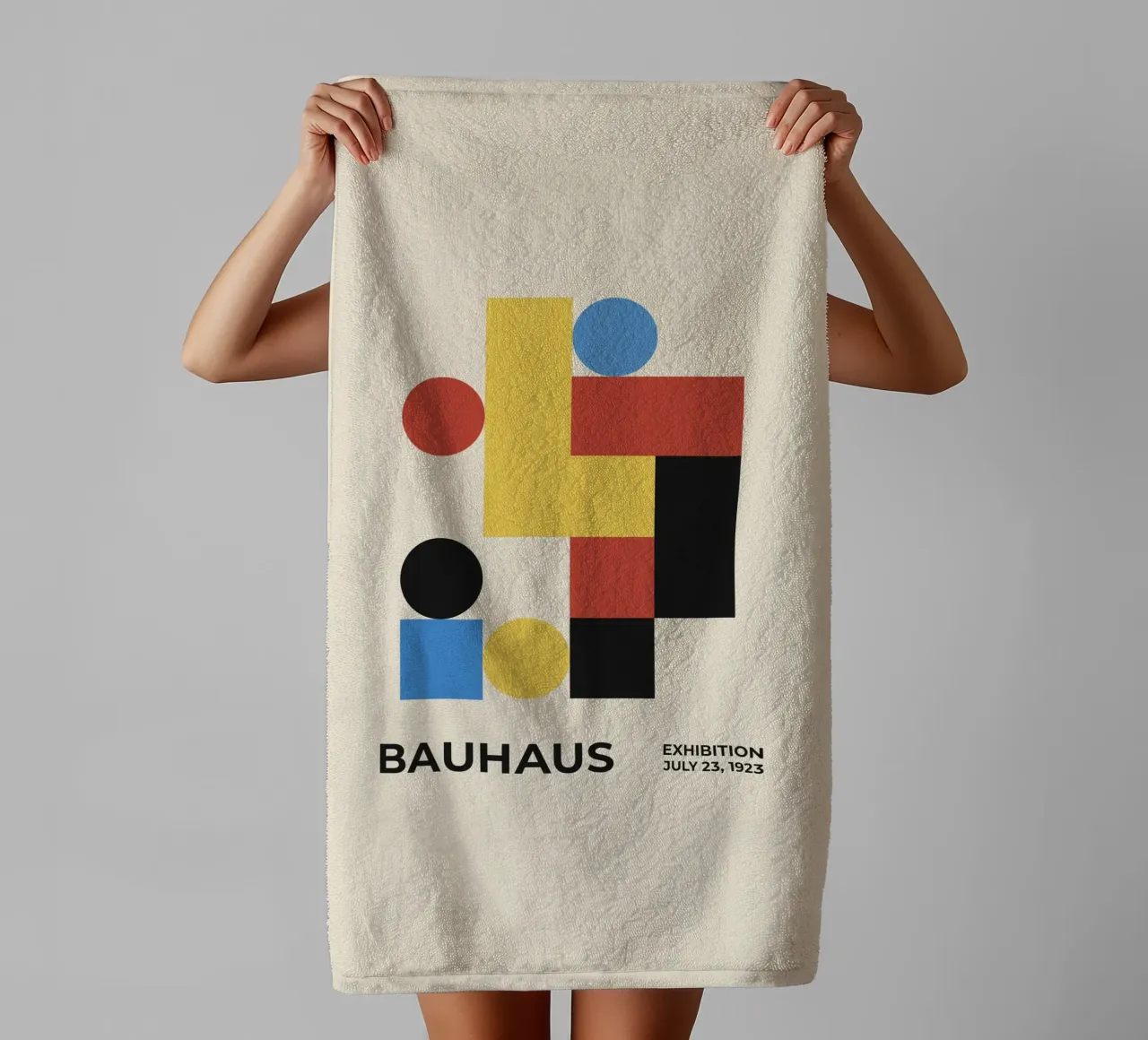 Blocchi Bauhaus stile 2 asciugamano da bagno da Paigaam Studio