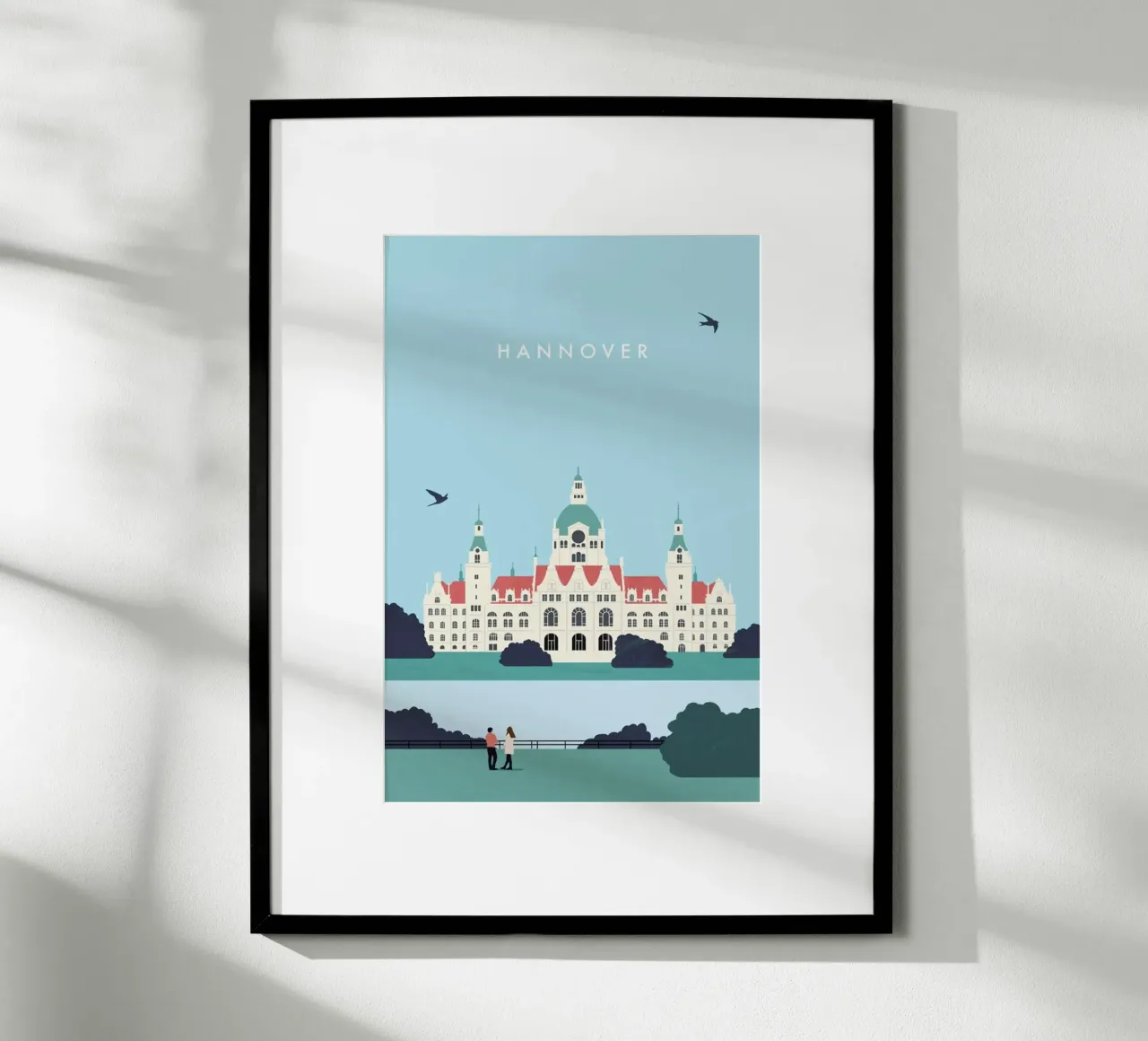 Hannover poster con telaio in plastica da Katinka Reinke