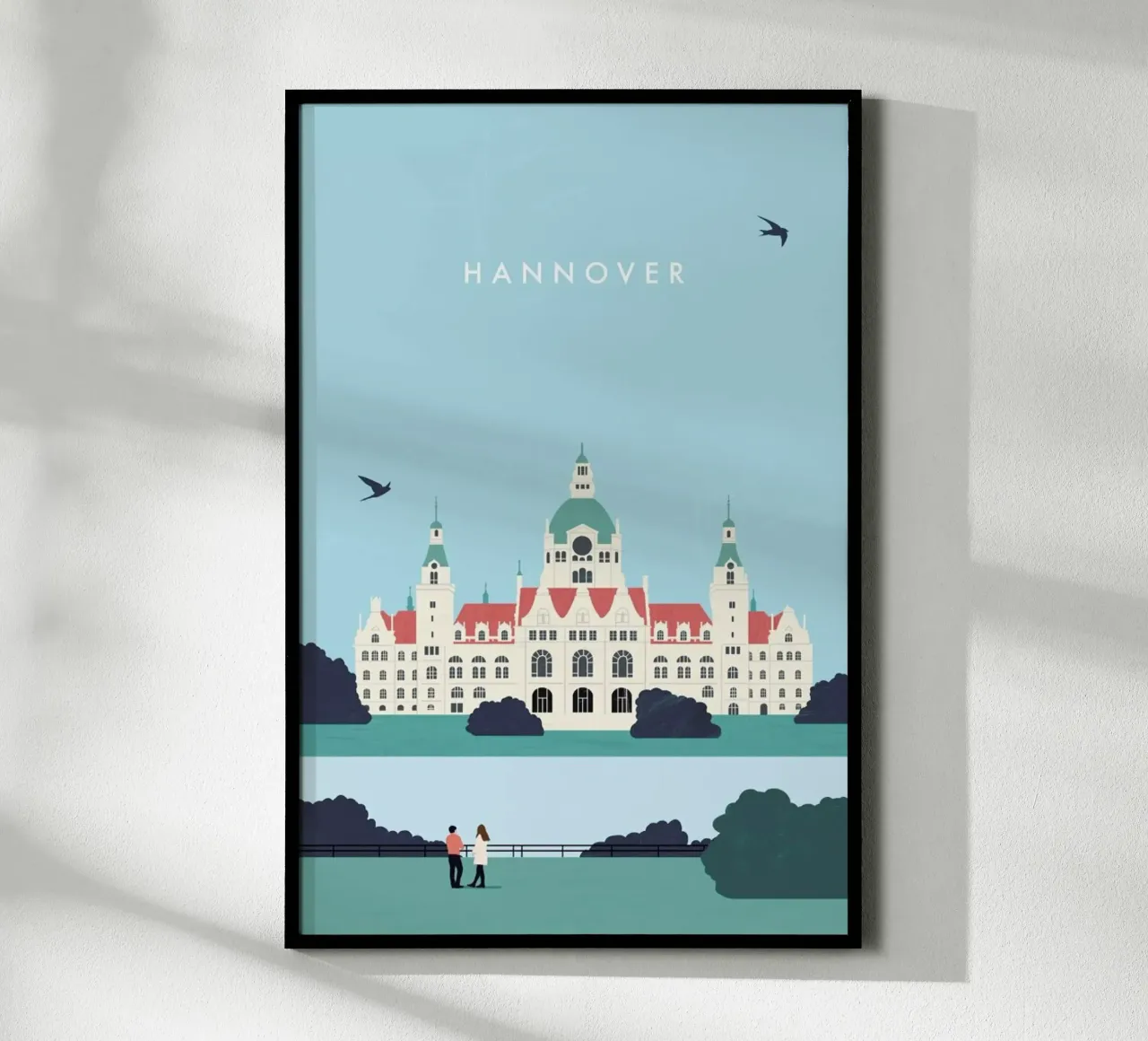 Hannover poster con telaio in plastica da Katinka Reinke