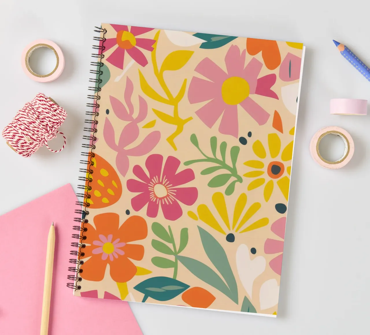 Spring Bloom Delight spiral notebook by Zep Layers