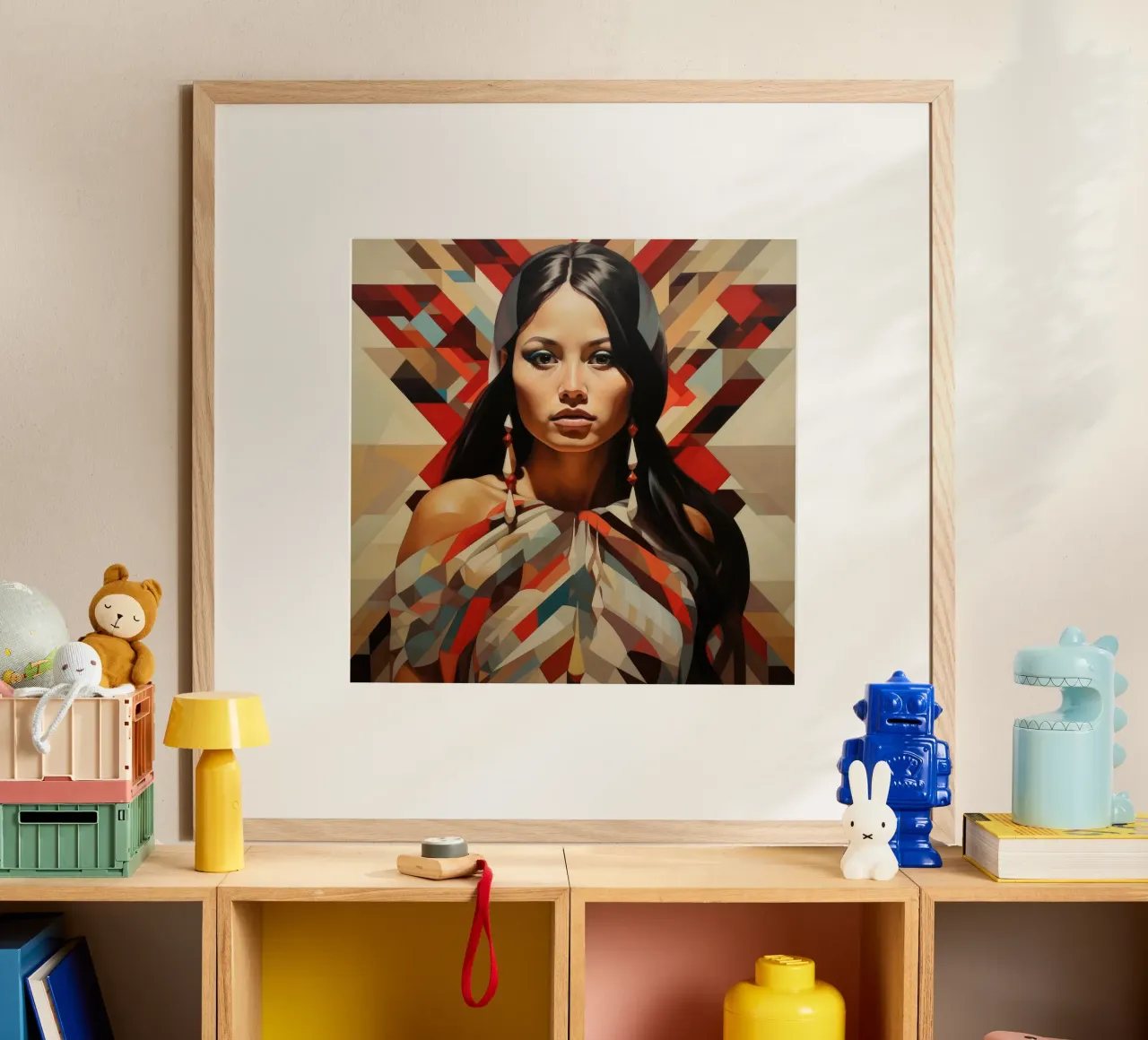 Donna cilena geometrica carta hahnemühle da Artful Muse