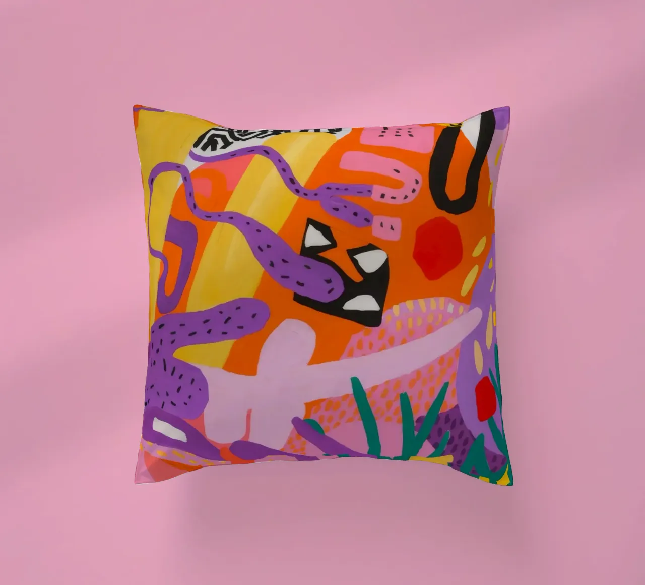 Rhythm Jungle Beat decorative cushion by Zep Layers