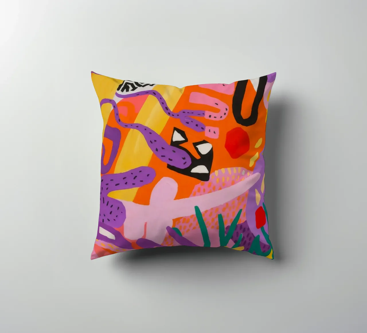Rhythm Jungle Beat decorative cushion by Zep Layers