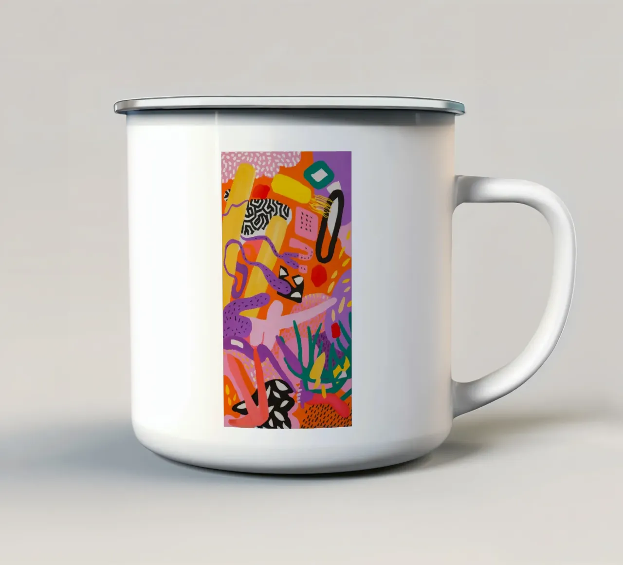 Ritmo Jungle Beat tazza in smalto da Zep Layers