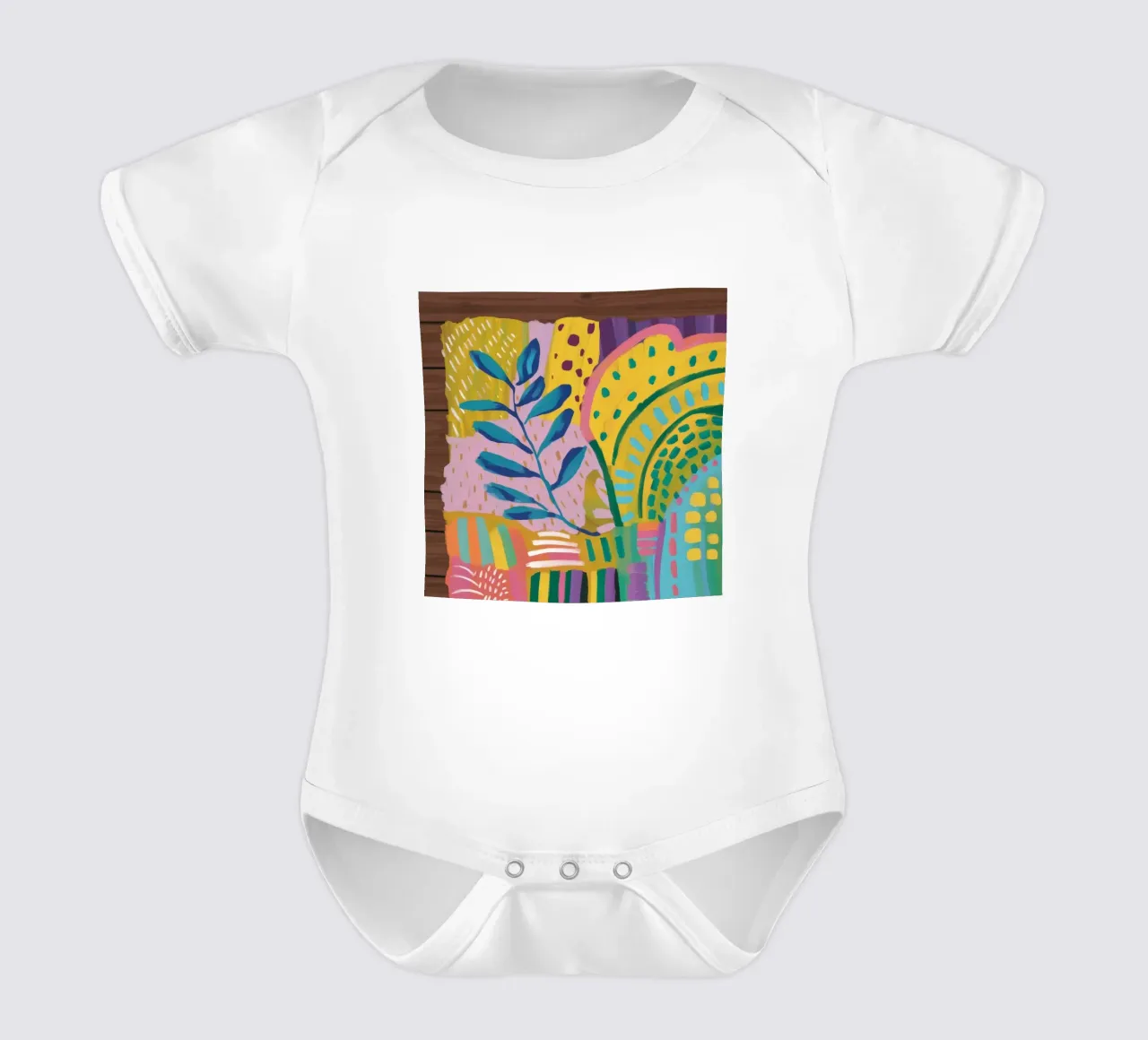 Soft Echo Botanica body neonato maniche corte da Zep Layers