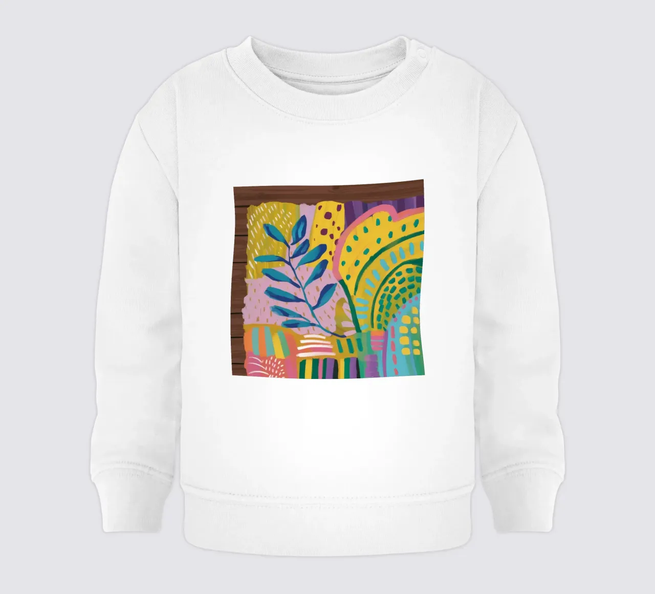 Zachte Echo Botanica baby sweatshirt van Zep Layers