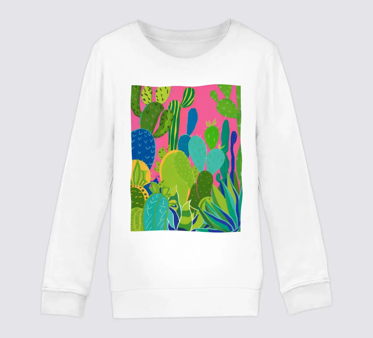 Cactus Pop Garden kids sweatshirt by Zep Layers