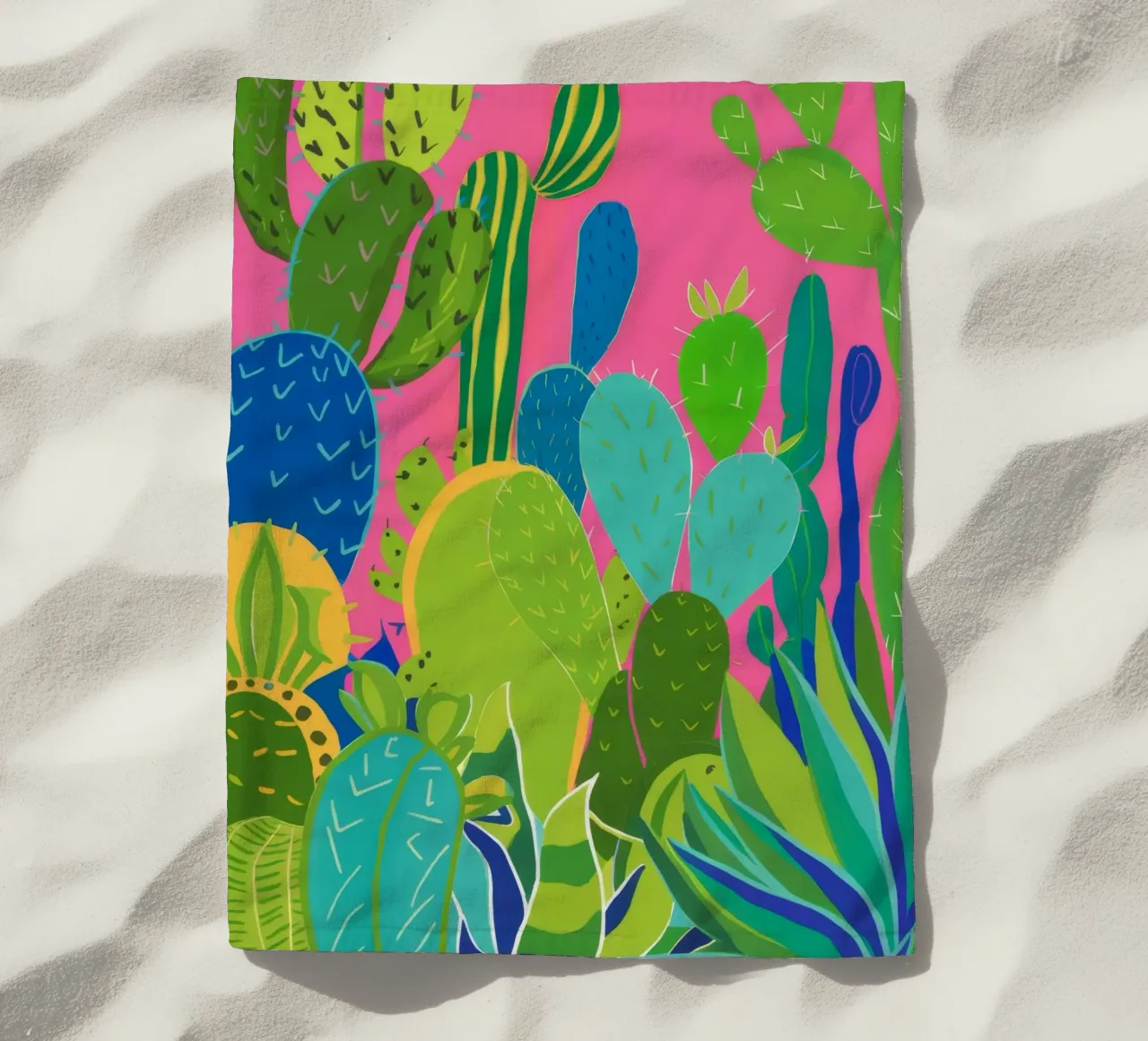 Giardino dei cactus pop telo mare da Zep Layers