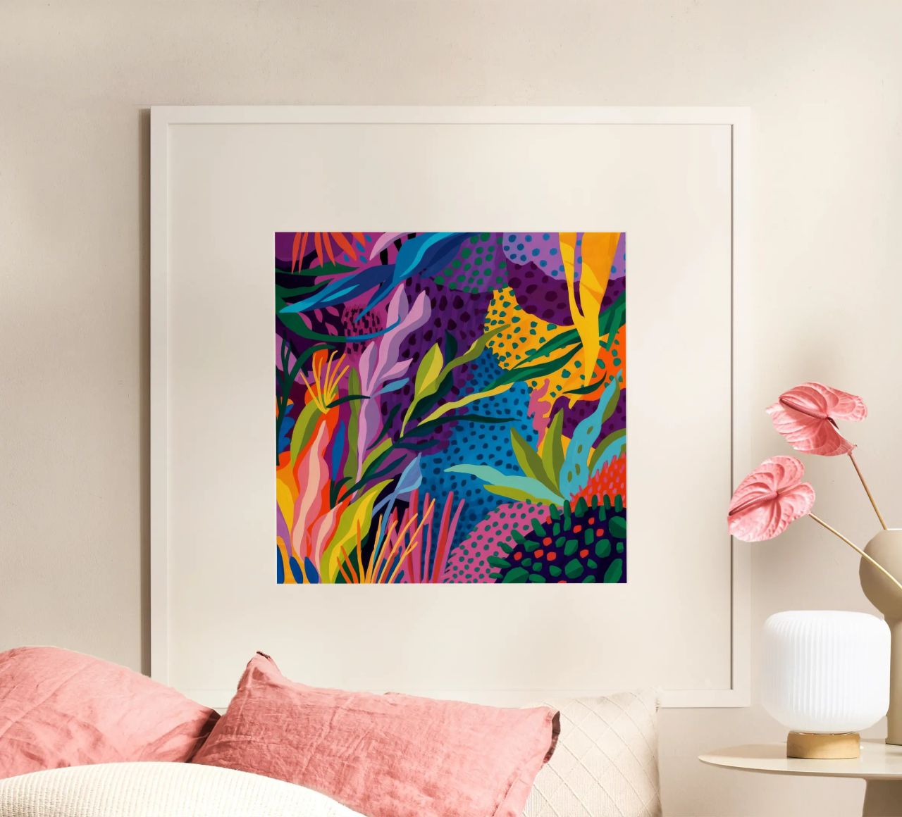 Midnight Flora Flame poster by Zep Layers