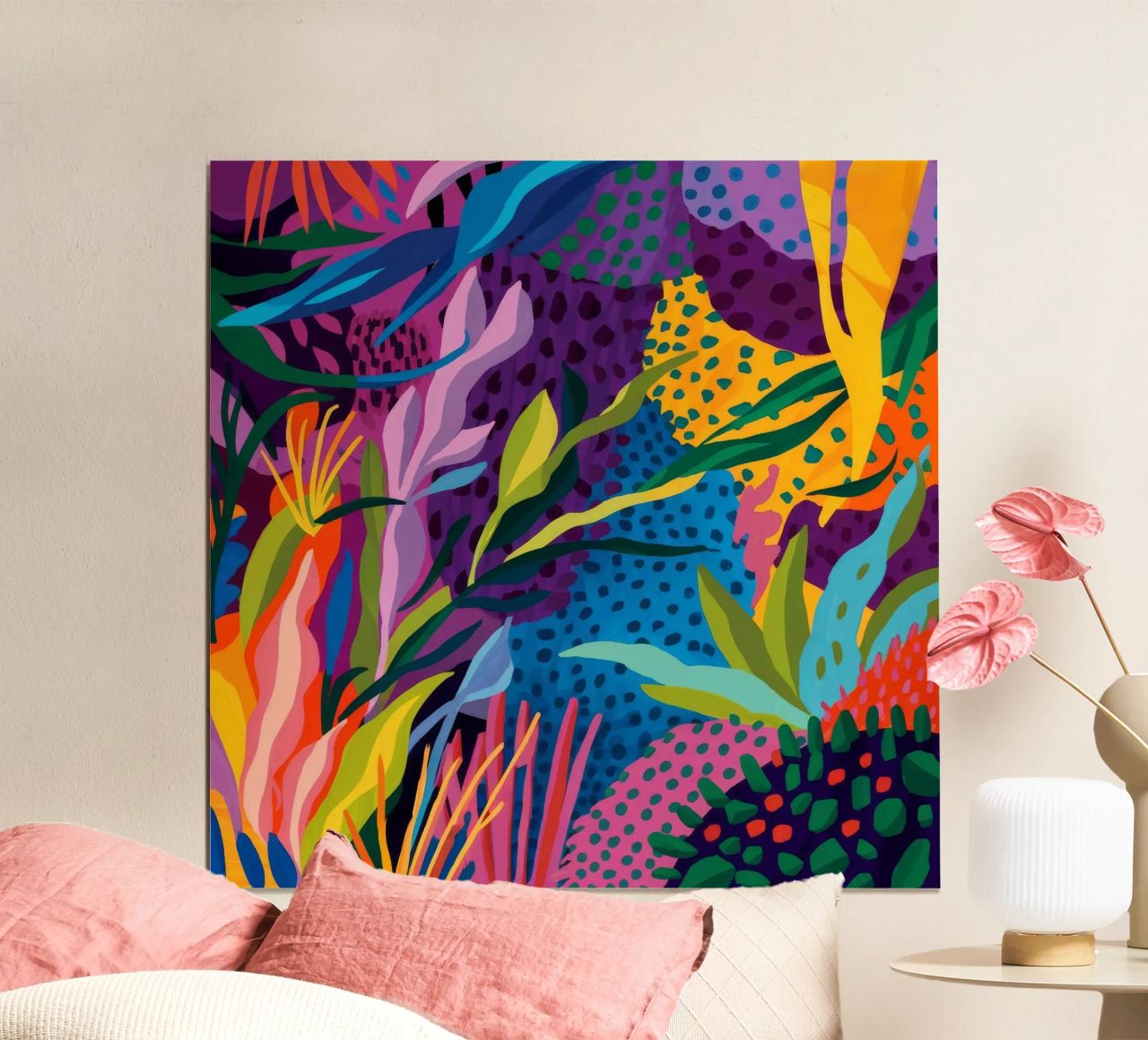 Midnight Flora Flame poster by Zep Layers