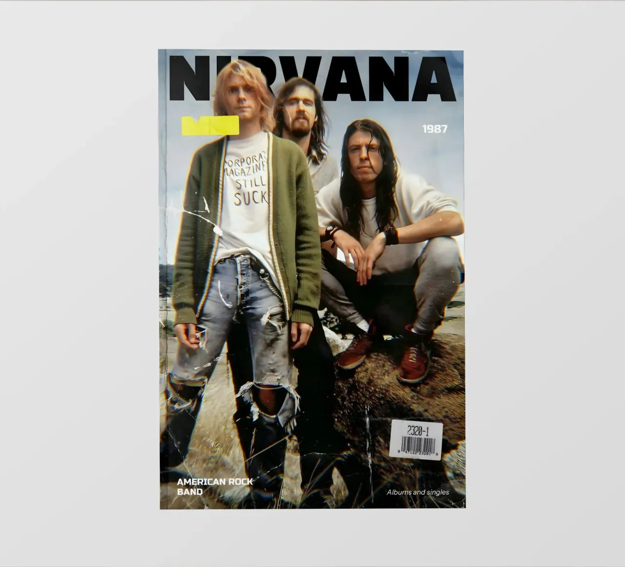 NIRVANA 90s telo in pvc da Low poly art