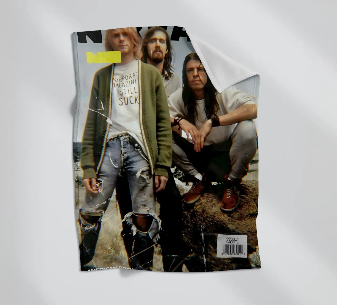 NIRVANA 90s coperta in pile da Low poly art
