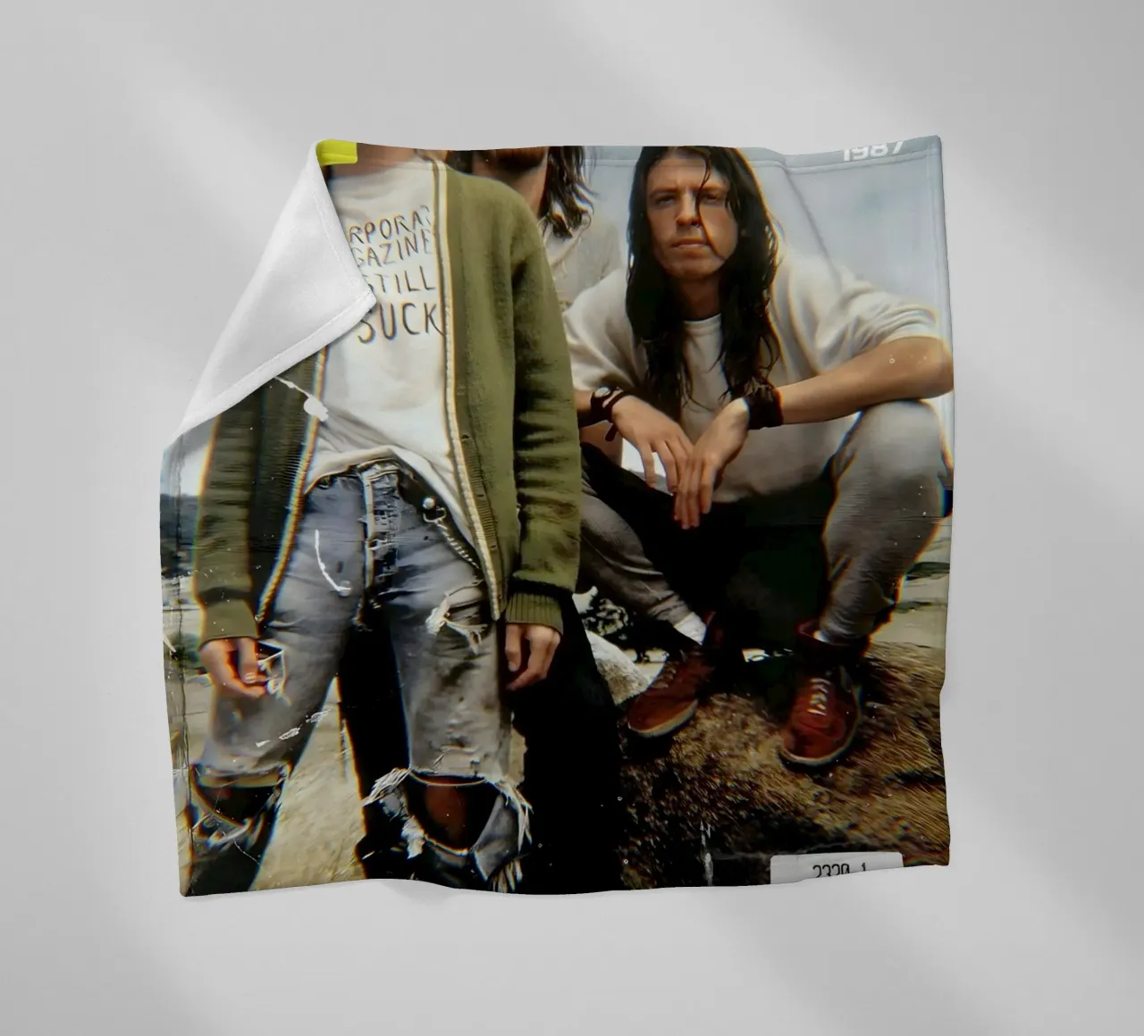 NIRVANA 90s coperta in pile da Low poly art