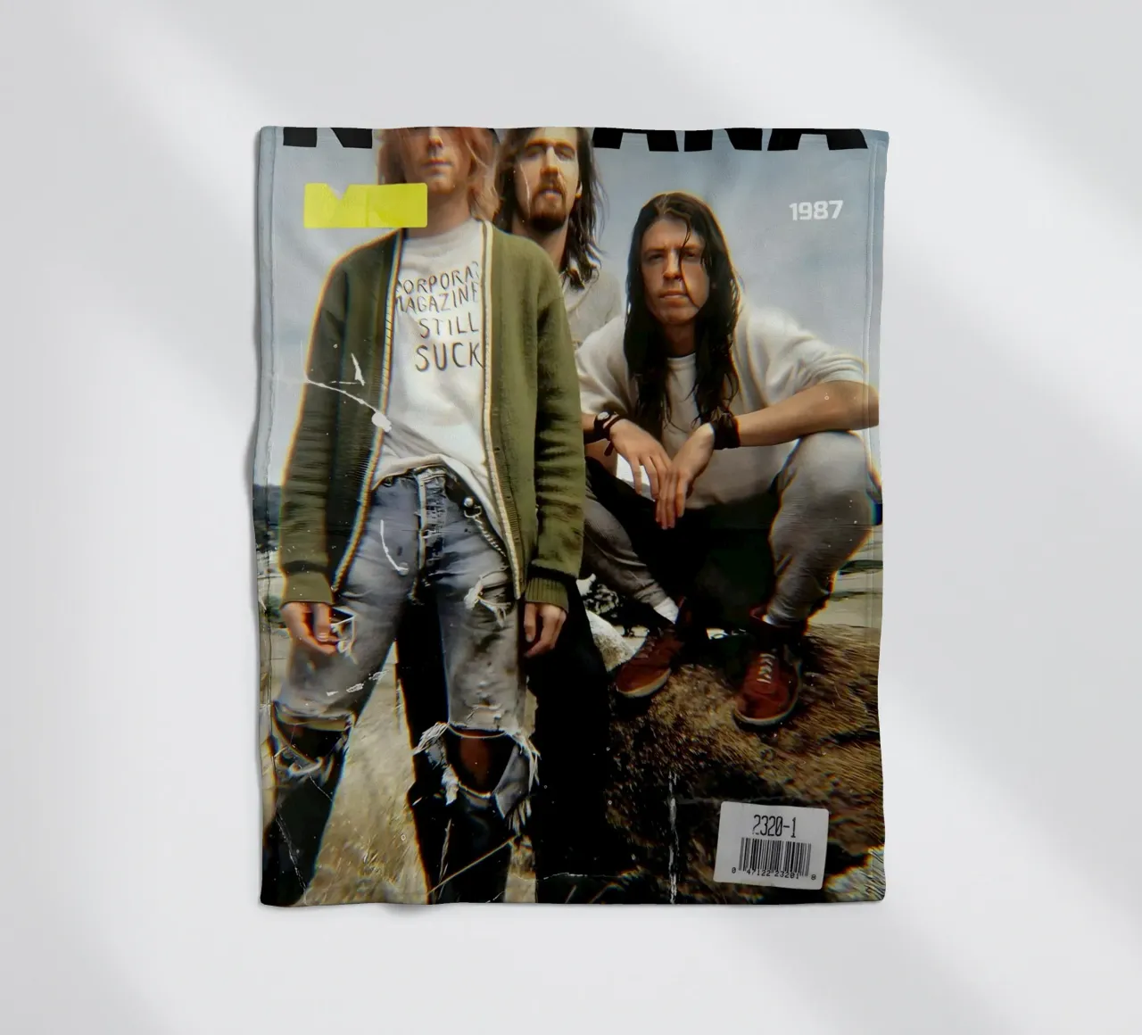 NIRVANA 90s coperta in pile da Low poly art