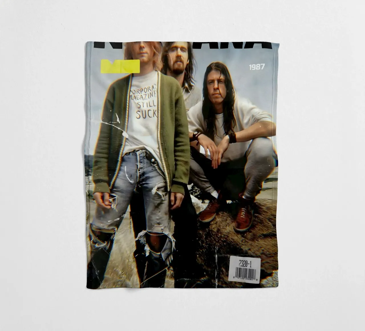 NIRVANA 90s coperta in pile da Low poly art