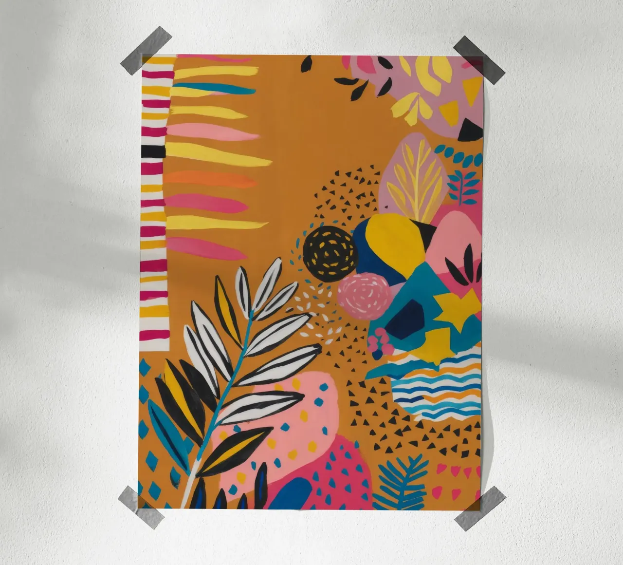 Golden Echo Bloom poster by Zep Layers