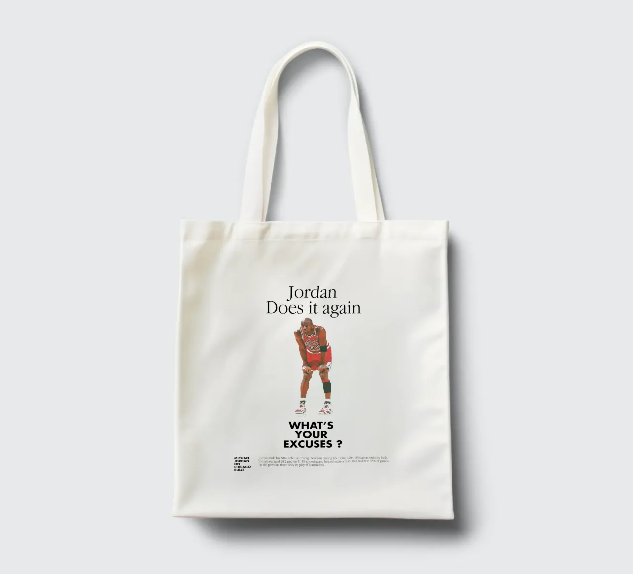 Jordan Does It Again borsa in juta da Attaboy Dsgn