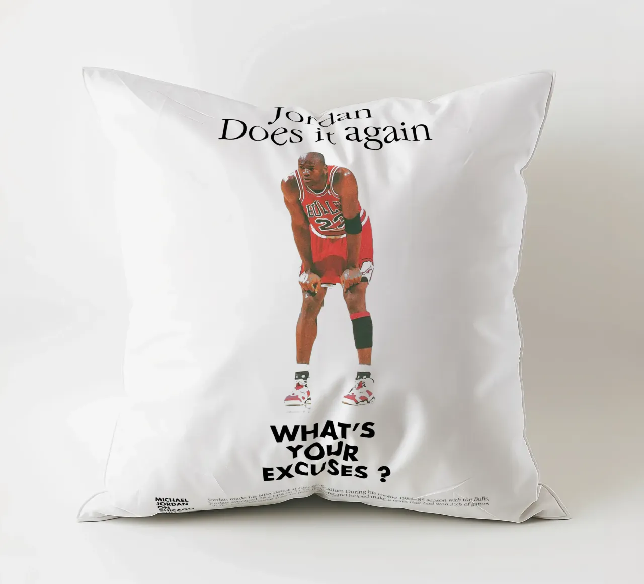 Jordan Does It Again cuscino da Attaboy Dsgn