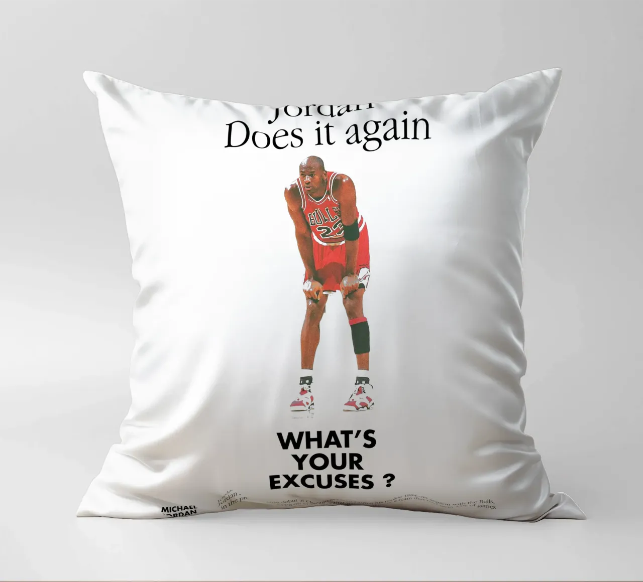 Jordan Does It Again cuscino da Attaboy Dsgn