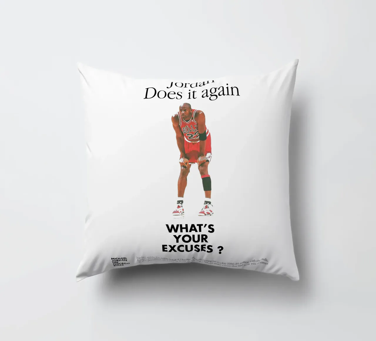 Jordan Does It Again cuscino da Attaboy Dsgn