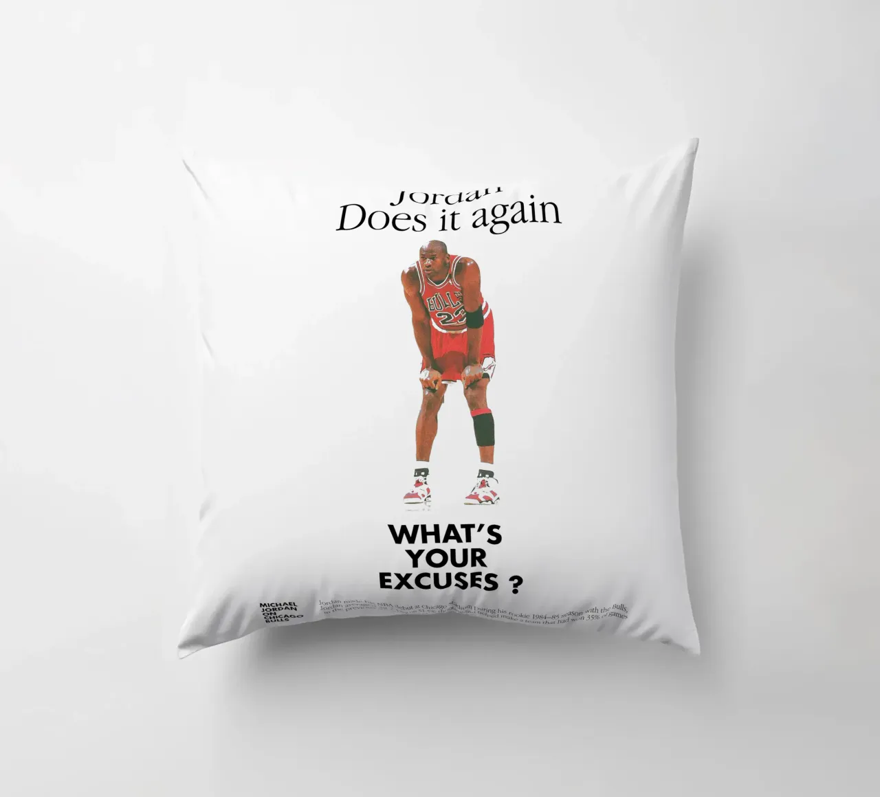 Jordan Does It Again cuscino da Attaboy Dsgn