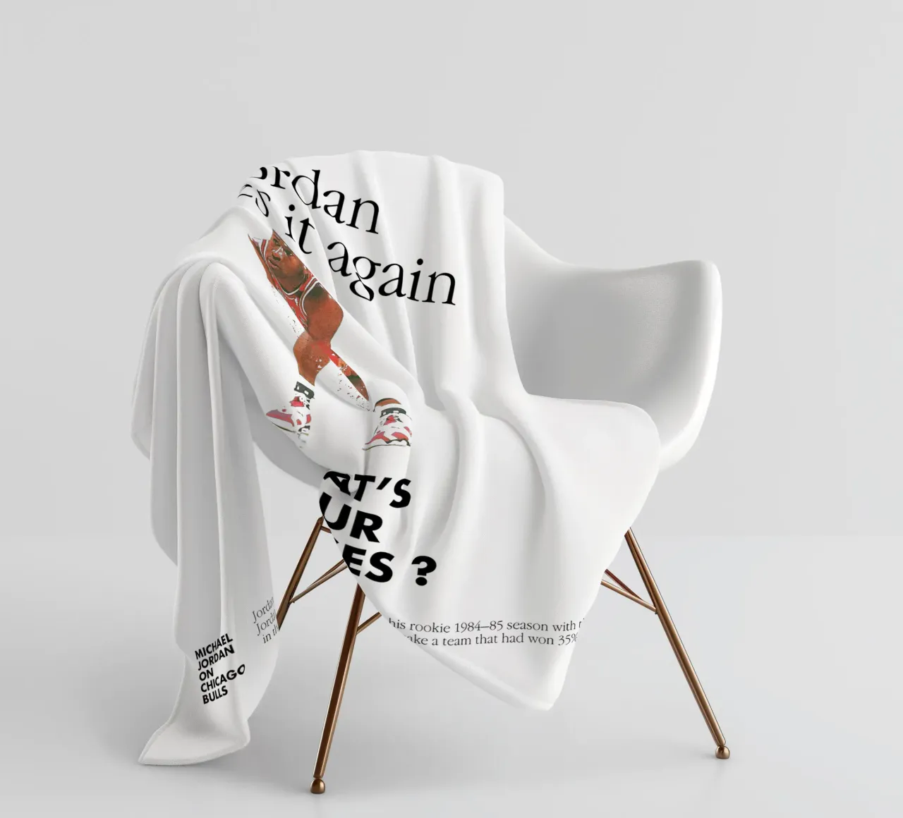 Jordan Does It Again coperta in pile da Attaboy Dsgn