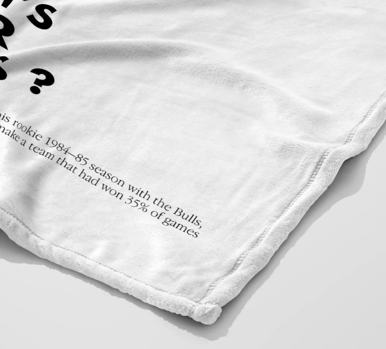 Jordan Does It Again coperta in pile da Attaboy Dsgn