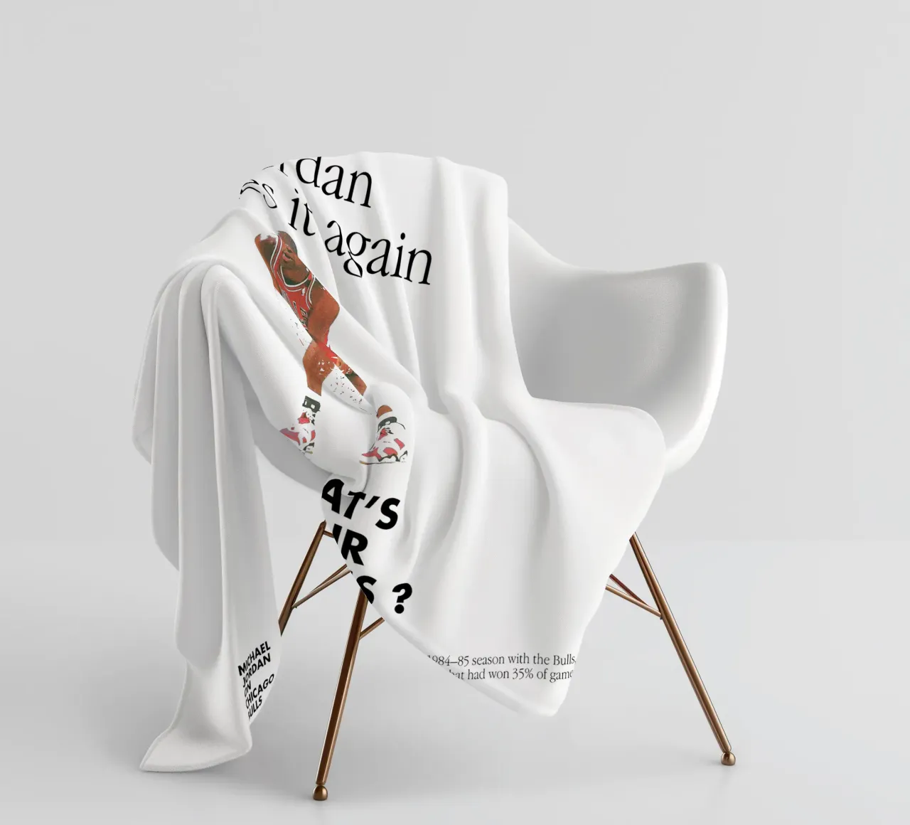Jordan Does It Again coperta in pile da Attaboy Dsgn
