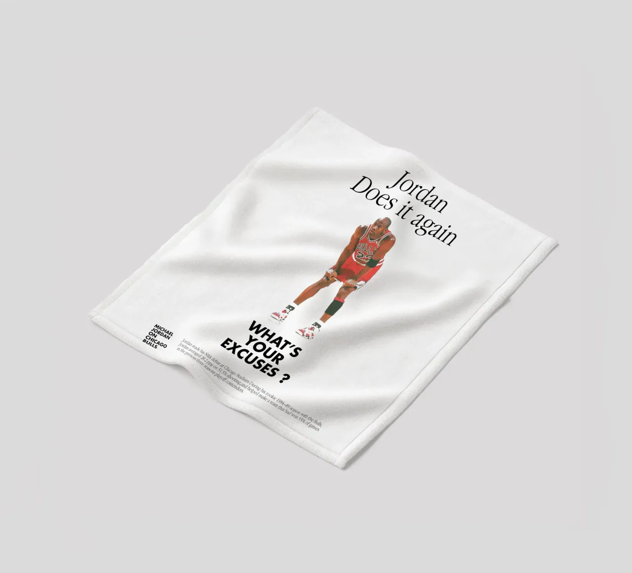 Jordan Does It Again coperta in pile da Attaboy Dsgn