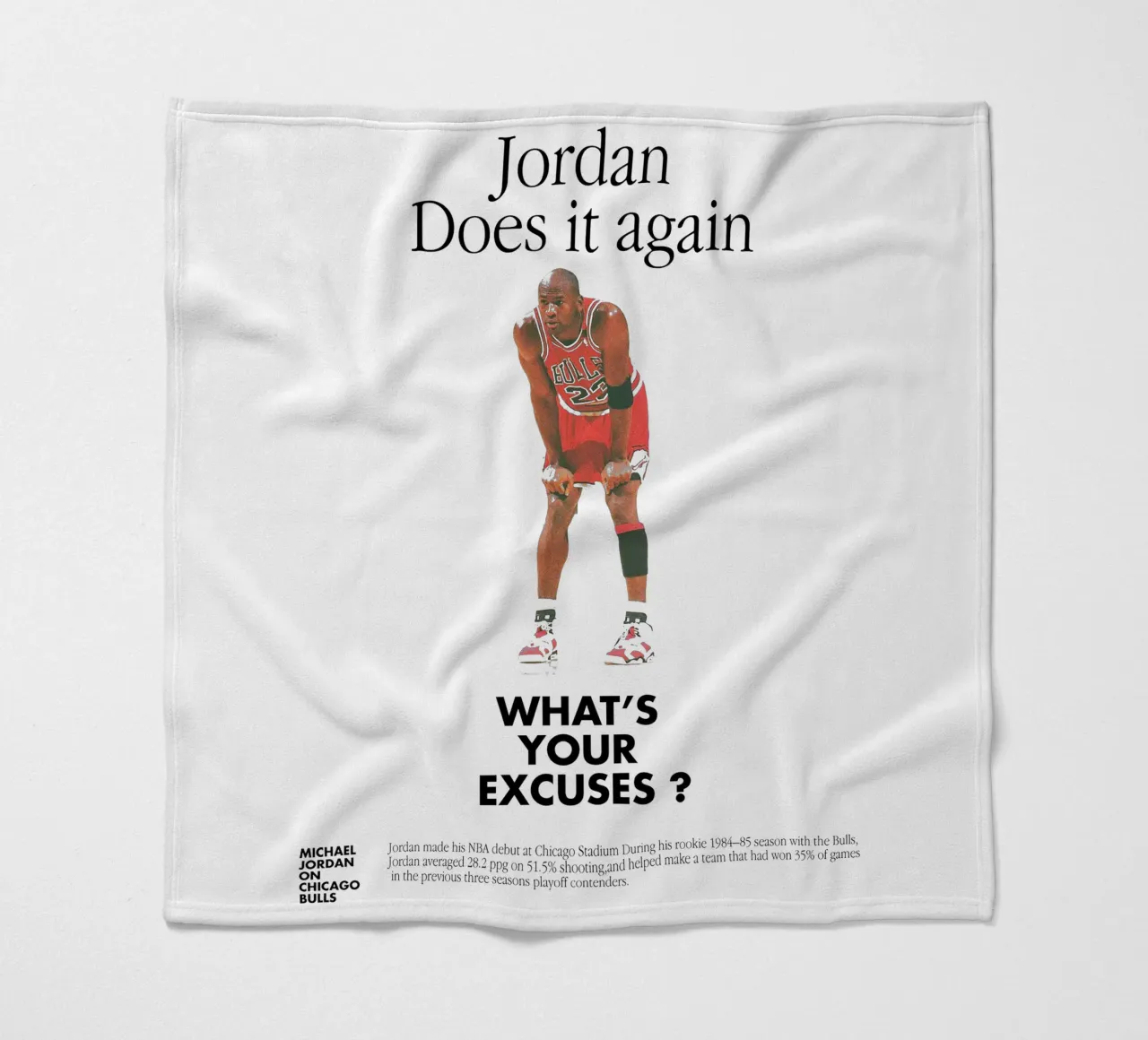 Jordan Does It Again coperta in pile da Attaboy Dsgn