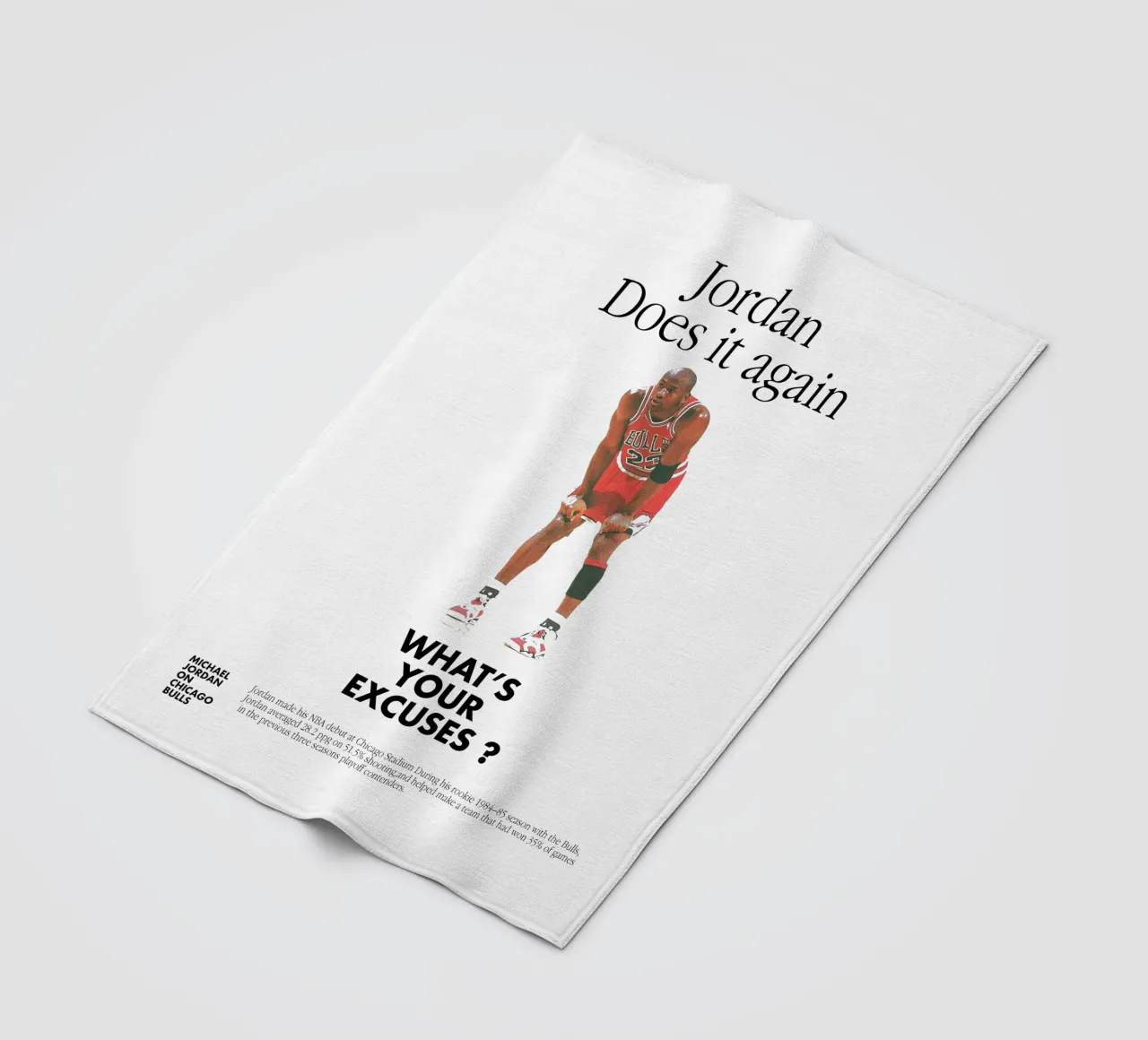 Jordan Does It Again coperta in pile da Attaboy Dsgn