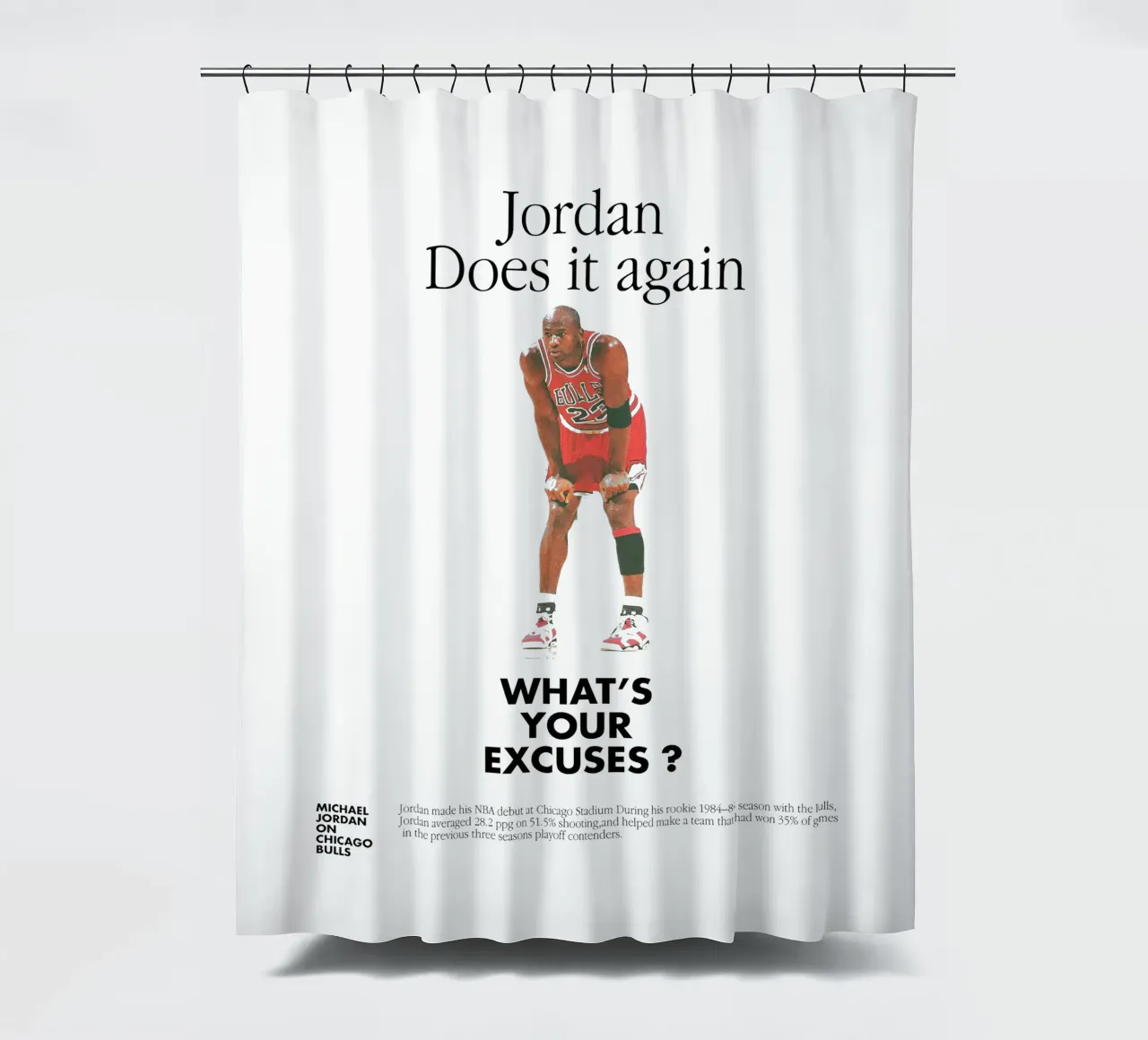 Jordan Does It Again tenda da doccia da Attaboy Dsgn