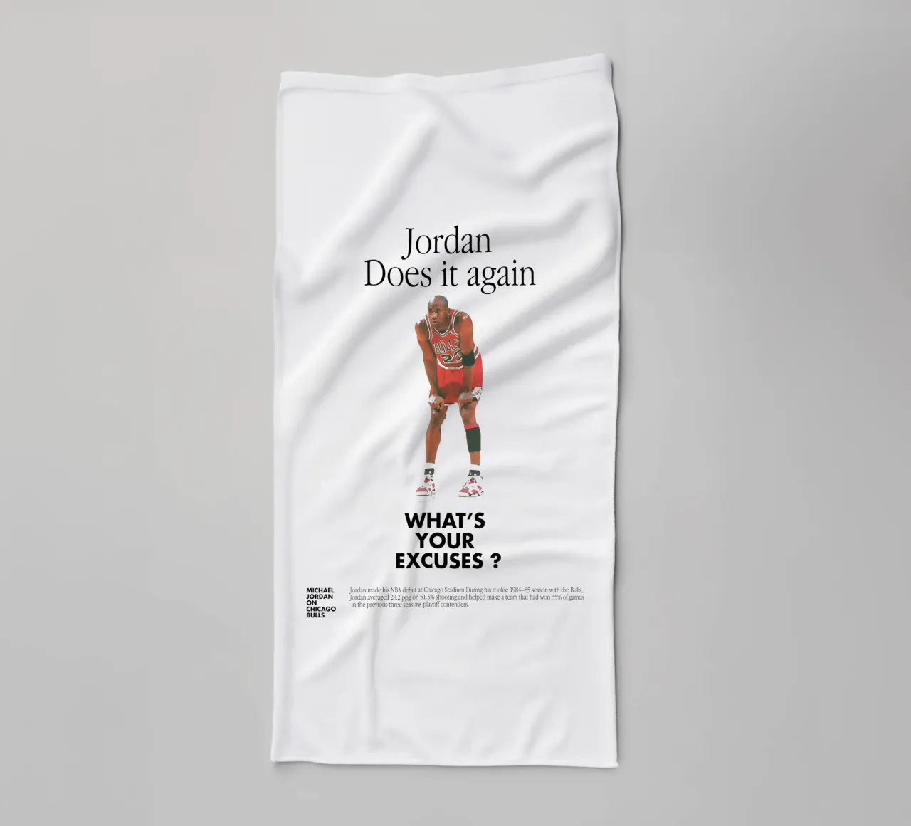 Jordan Does It Again asciugamano da bagno da Attaboy Dsgn