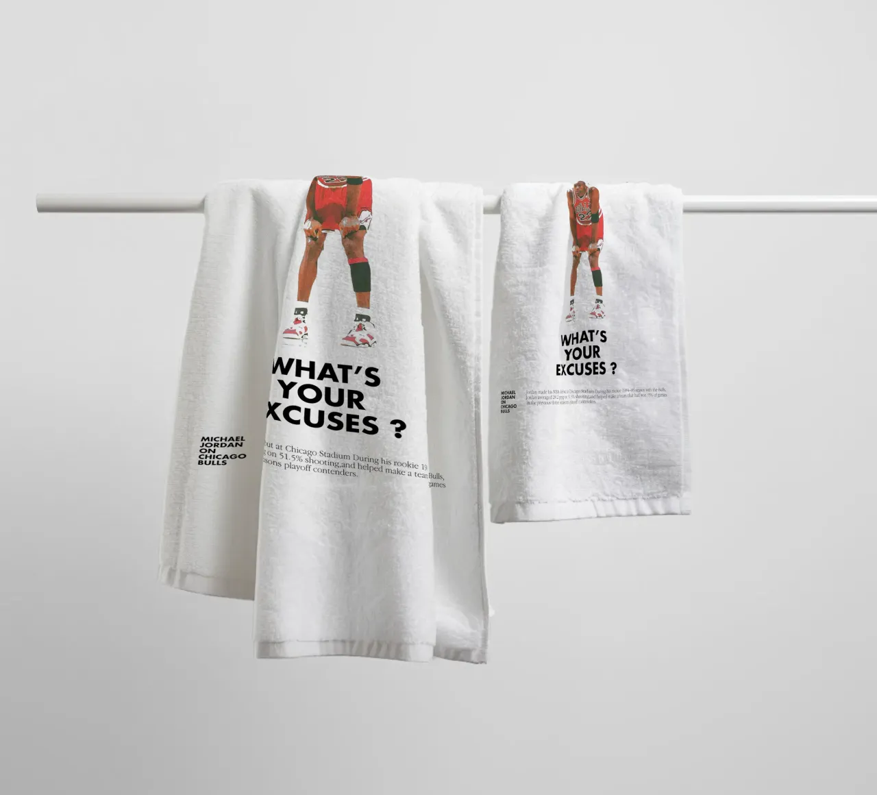 Jordan Does It Again asciugamano da bagno da Attaboy Dsgn
