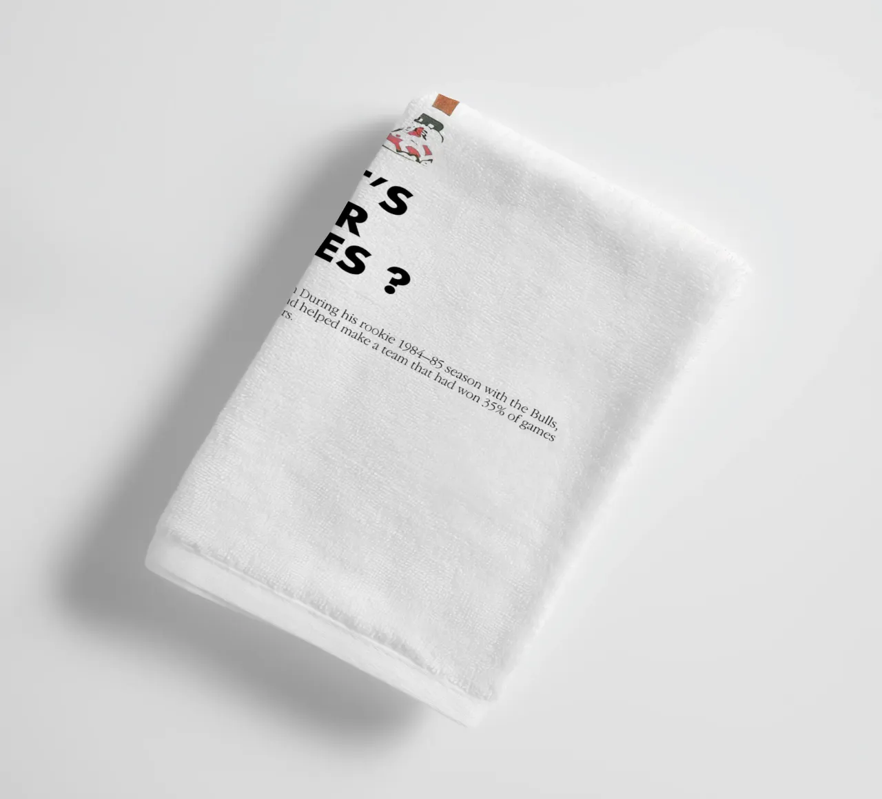 Jordan Does It Again asciugamano da bagno da Attaboy Dsgn