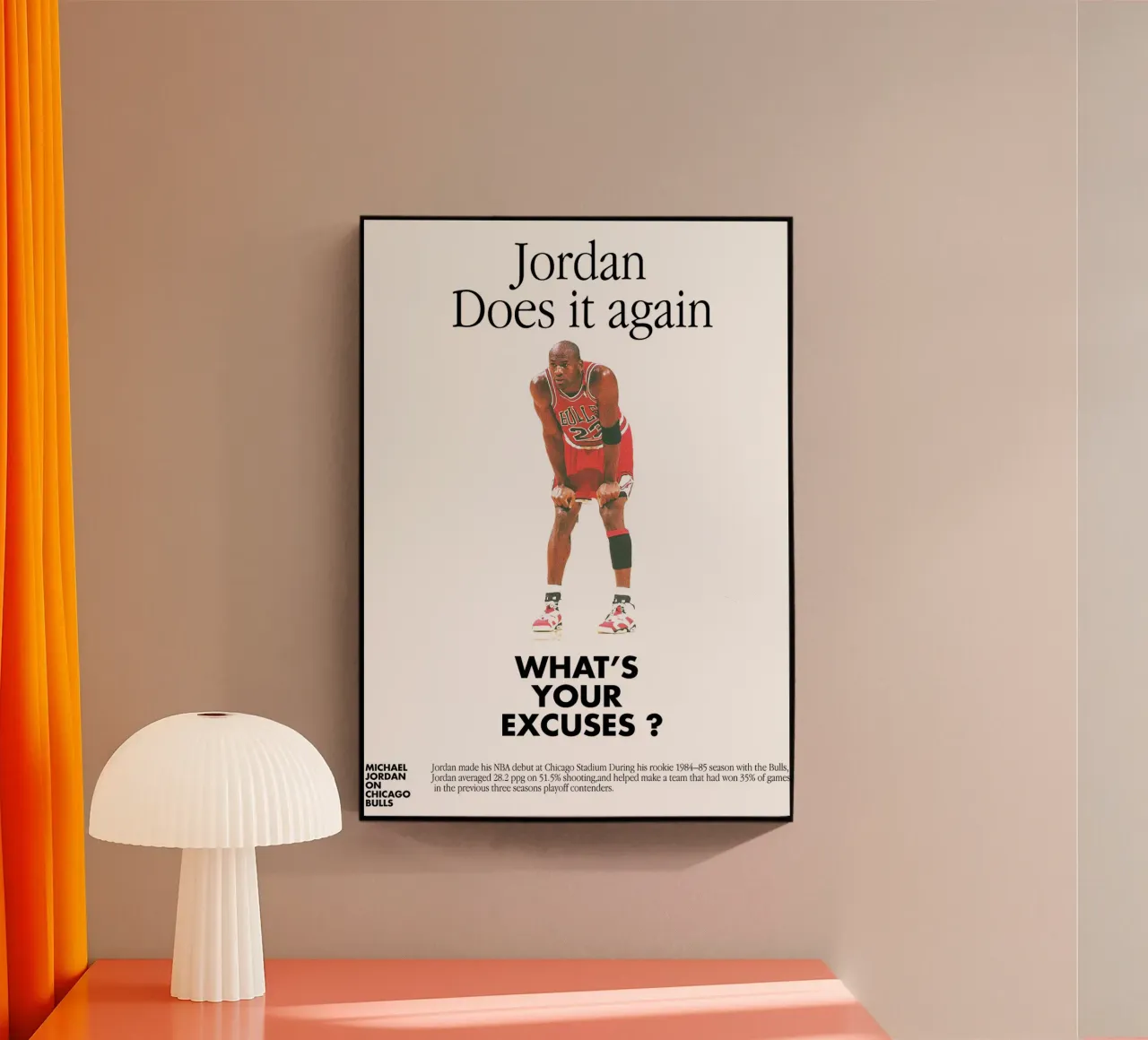 Jordan Does It Again plexiglass da Attaboy Dsgn