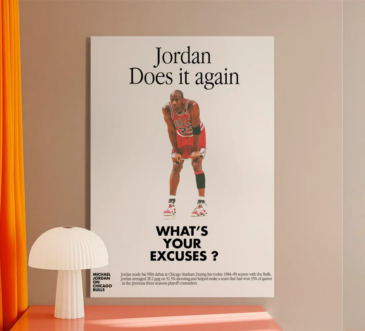 Jordan Does It Again plexiglass da Attaboy Dsgn