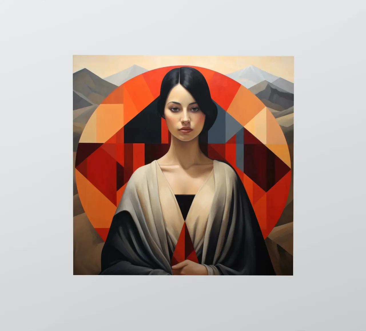 Geometric Chilean Woman sticker by Artful Muse