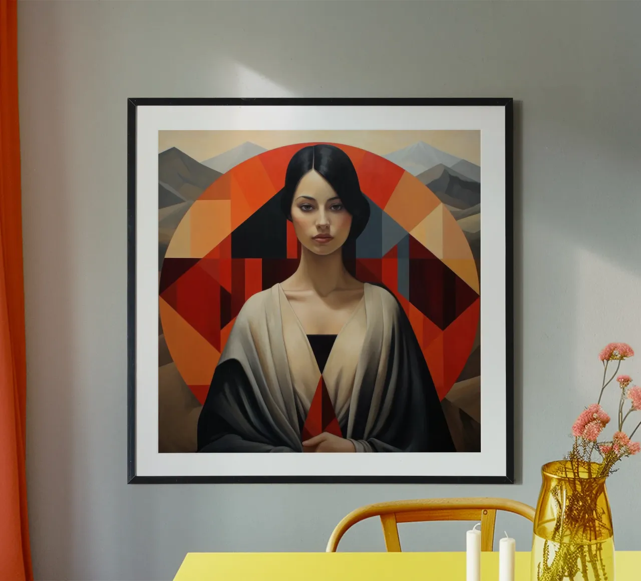 Donna cilena geometrica carta hahnemühle da Artful Muse